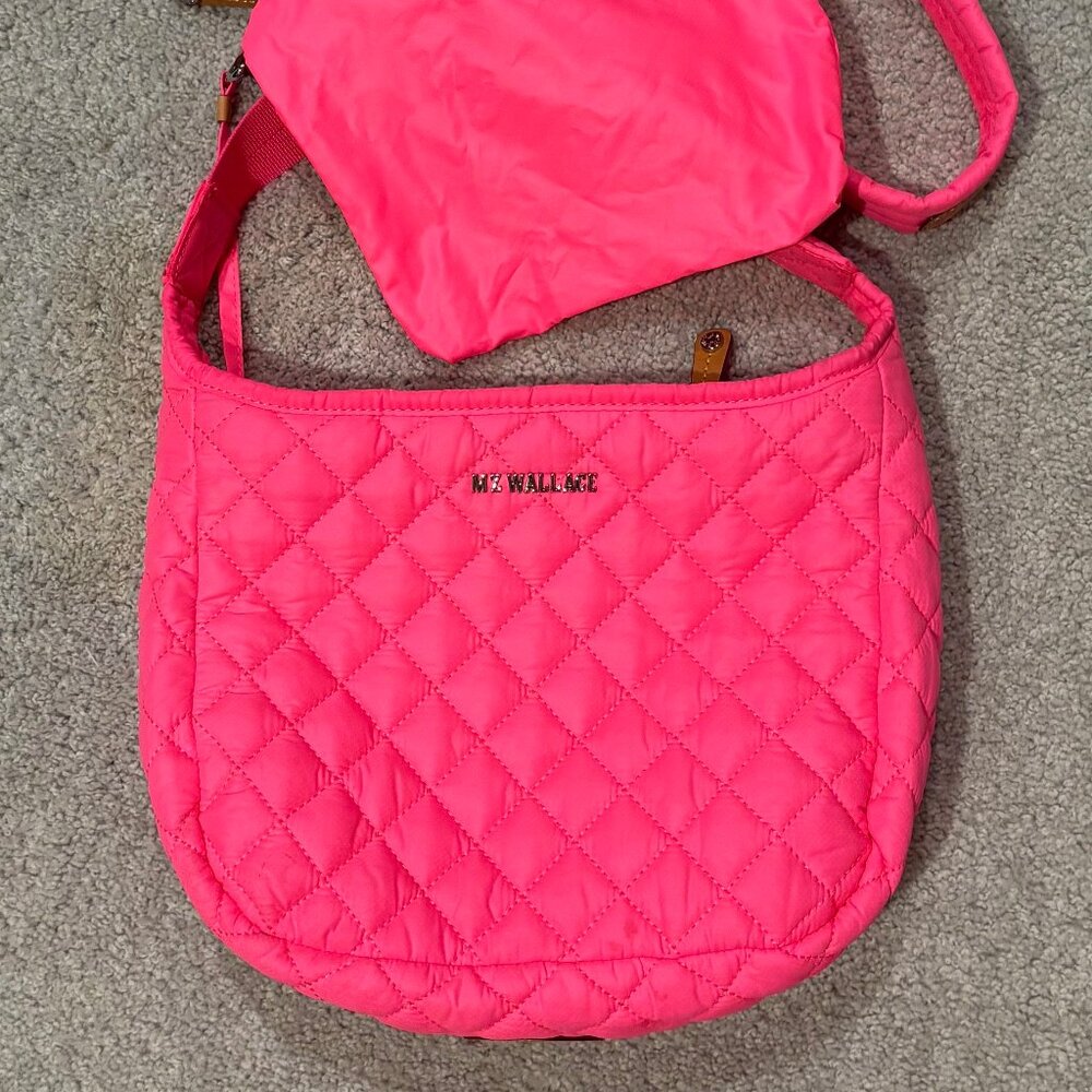 NWOT MZ Wallace Parker Small Crossbody Bag *RARE* Neon Pink